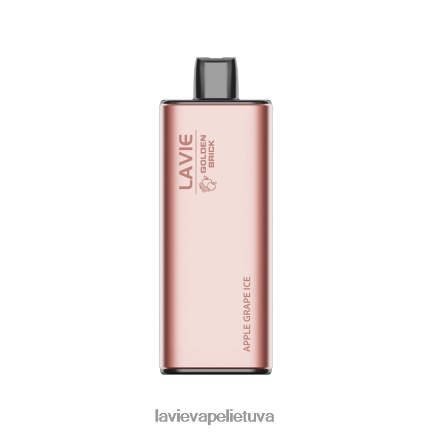 N226RV52 Lavie Vape Kaina | obuolių vynuogių ledas LAVIE GOLDEN BRICK 10000 išpūtimų
